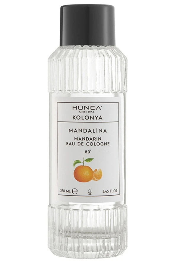 Hunca Kolonya Mandalina 80° Cam Şişe 250 ml