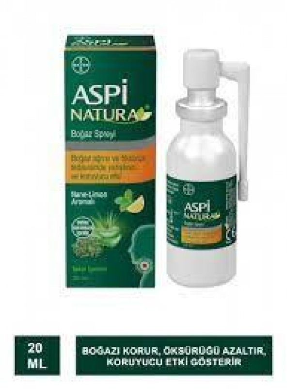 ASPINATURA BOGAZ SPREYI NANE LIMON 20 ML