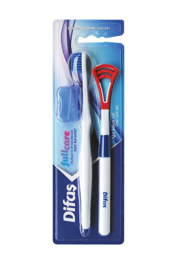 Difaş Fullcare Diş Fırçası ve Dil Temizleme Seti