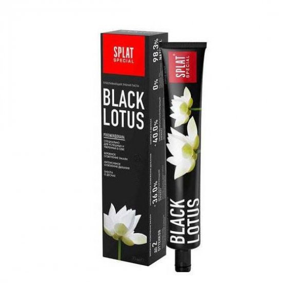SPLAT DİŞ MACUNU BLACK LOTUS 4 TON BEYAZ 75 ML