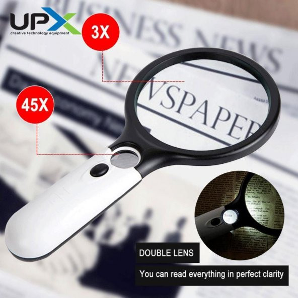 Upx 6902 Optik Lens El Büyüteç Lens Çapı 75mm 5 Diopter - 4