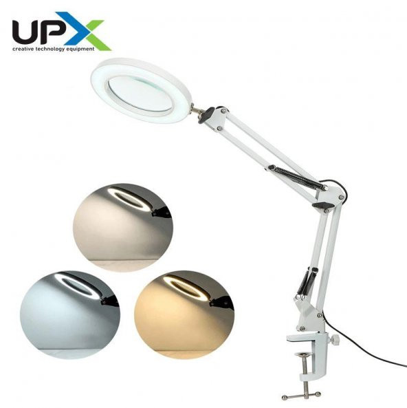 Upx Büyüteç 803L 5x 12w Led Aydınlatma 107 mm Cam Lens 5 Diopter Adaptör Dahil Değildir - 3