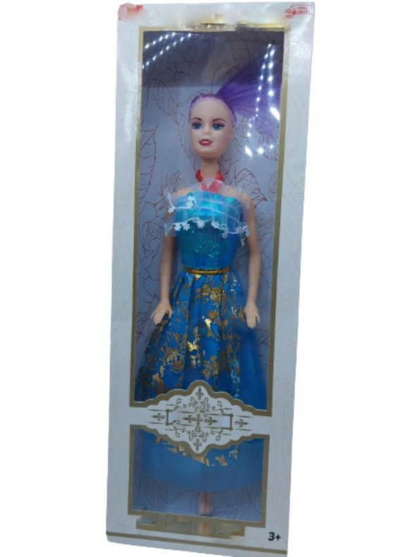 Mavi Elbiseli Model Bebek 30 Cm - 2