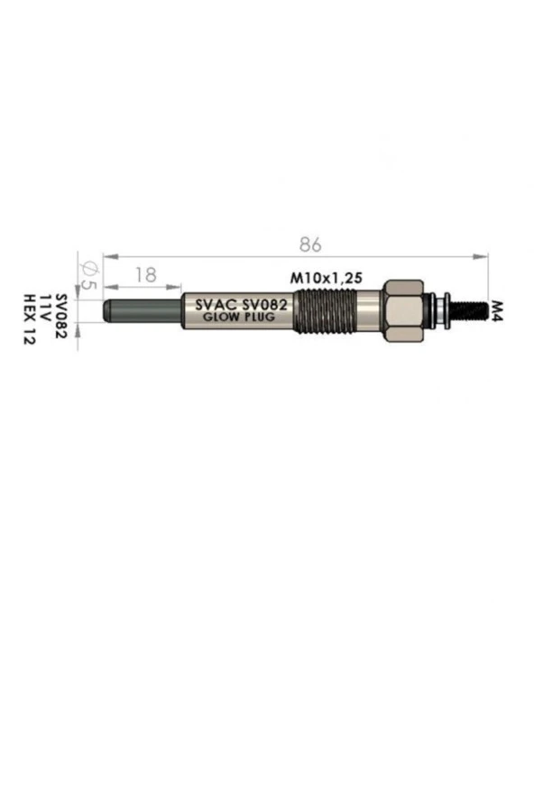 Isıtma Bujisi Sv082 Corsa-b 1.7dtı