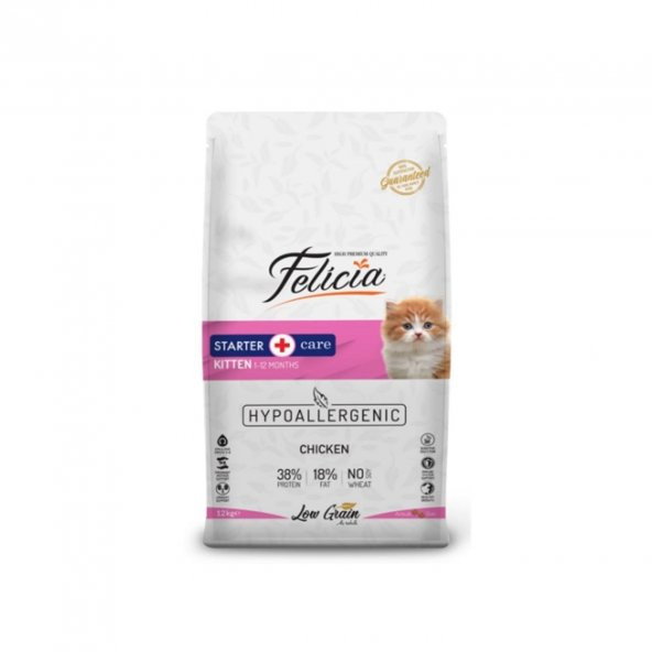 Felicia Az Tahıllı 12 Kg Yavru Tavuklu HypoAllergenic Kedi Maması