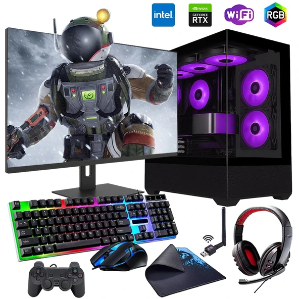 ROGAME RKT660348 INTEL i3 13100F 16GB 1TB M2 12GB RTX3060 24" Mon. (Gaming SET) ürün görseli