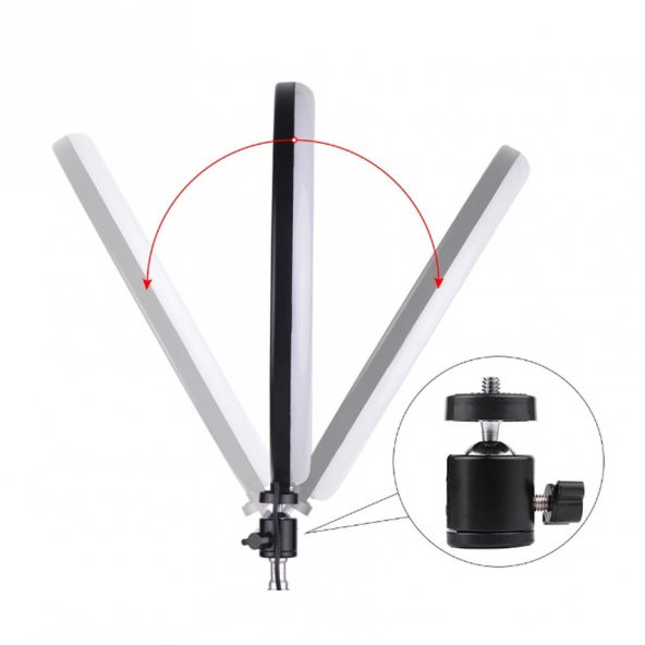 Soft Ring Light MJ33 13" 33cm RGB LED Halka Işık Tripodlu Selfie Işığı - 3