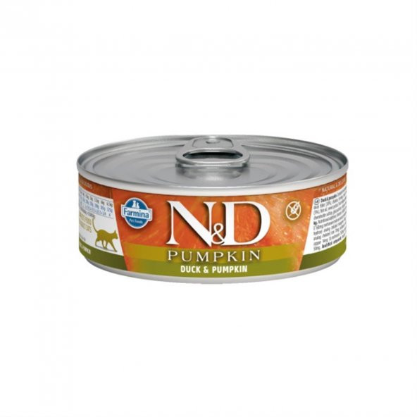 N&D Pumpkin Tahılsız Ördek & Balkabağı 70gr Yaş Kedi Konservesi