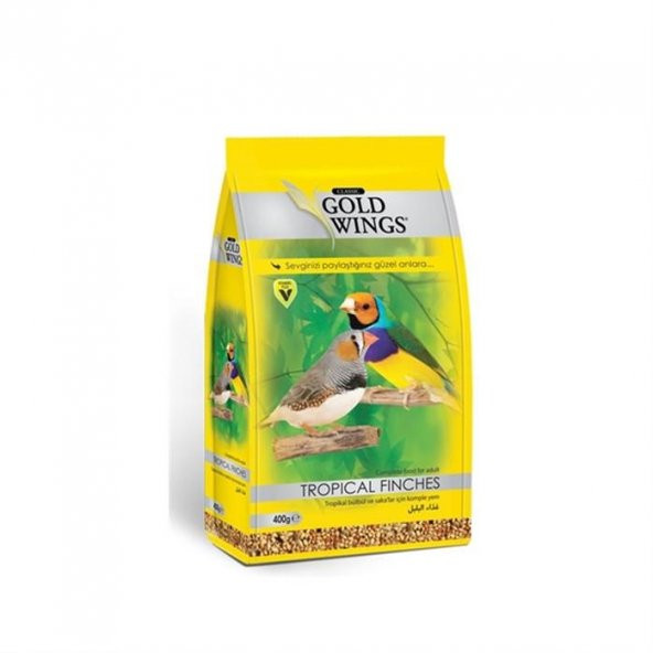 Gold Wings Classic Vitaminli Tropical Finch Yemi 400 gr