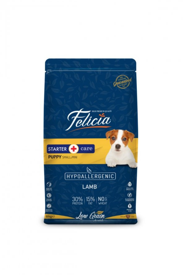 Felicia Az Tahıllı 6 Kg Yavru Kuzulu Small/Mini HypoAllergenic Köpek Maması