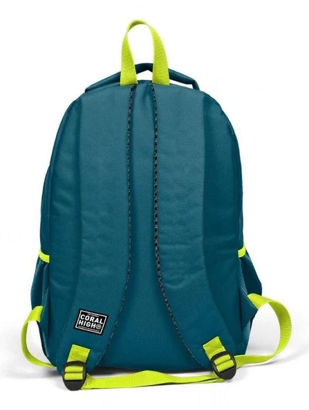 Coral High Kids Nefti Fosforlu Sarı Araba Desenli 3'lü Okul Çanta Seti - Resim 4