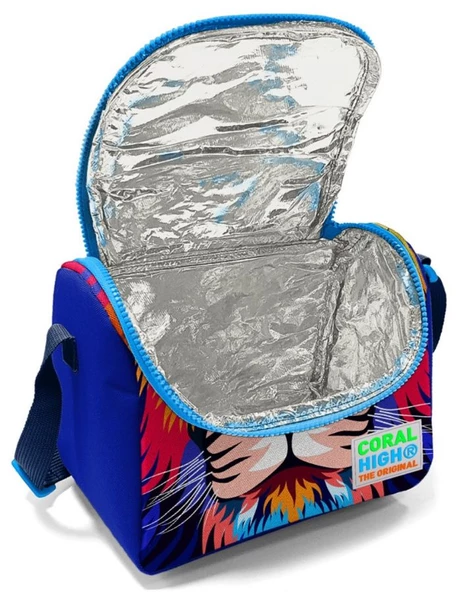 Coral High Lacivert Aslan Okul Sırt ve Beslenme Çantası Seti - Resim 2