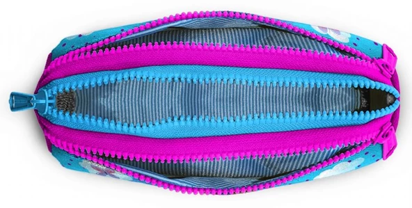 Coral High Pembe Mavi Tavşan Kız Çocuk Beslenme Çantası Seti - Resim 3