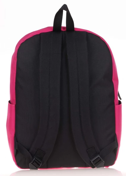 Kaukko Full Pocket Okul ve Günlük Sırt Çantası - Fuşya - Resim 2