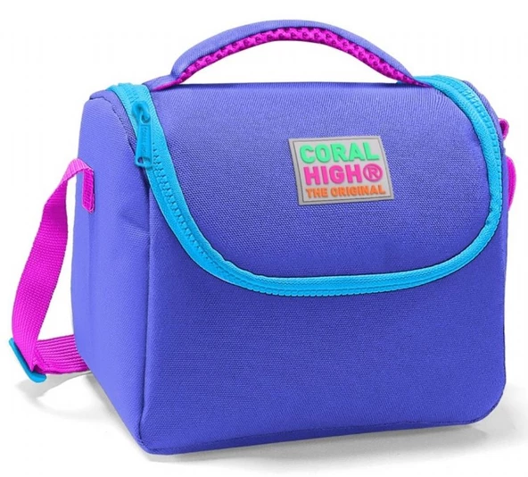 Coral High Okul Çantası ve Beslenme Çantası Seti - Kız Çocuk Mor - USB Soketli - 4