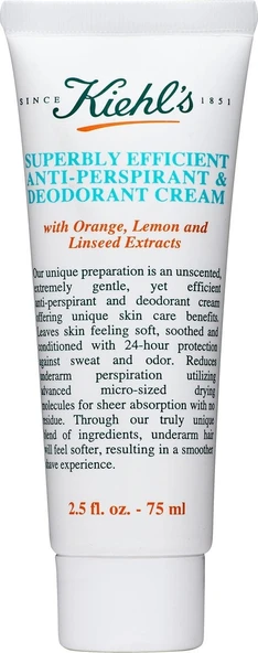 Kiehls New York Superbly Efficient Anti-Perspirant & Deodorant 75 ml