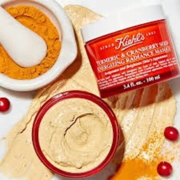 Kiehls New York Turmeric & Cranberry Energizing Nemlendirici Maske 100ML - 4