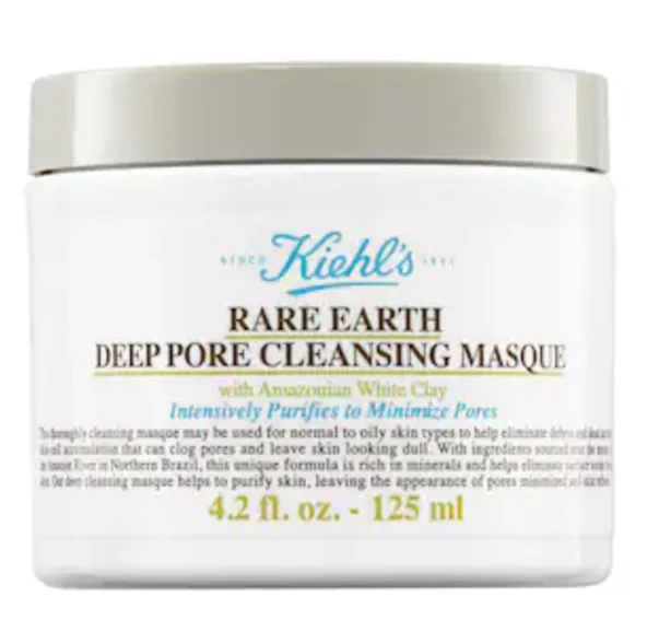 Kiehls Rare Earth Deep Pore Cleansing Masque 125 ml - Beyaz Kil Ile Gözenekleri Derinlemesi Arındrr