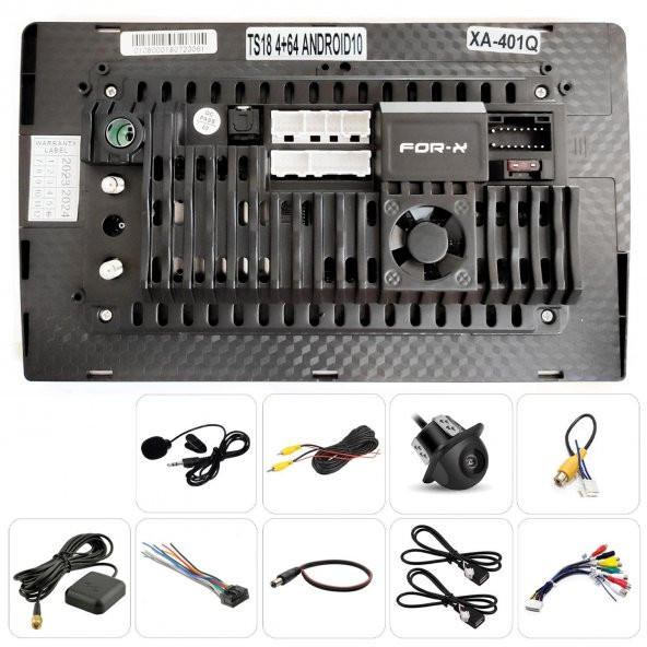 TABLET MULTİMEDYA ANDROID 9 4+64GB CARPLAY FOR-X XA-401Q - 2