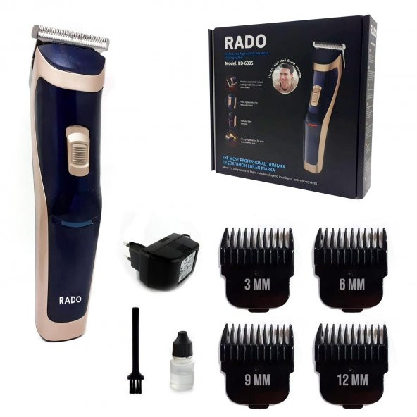 RADO RD-6005 Saç Sakal Tıraş Makinesi Şarjlı