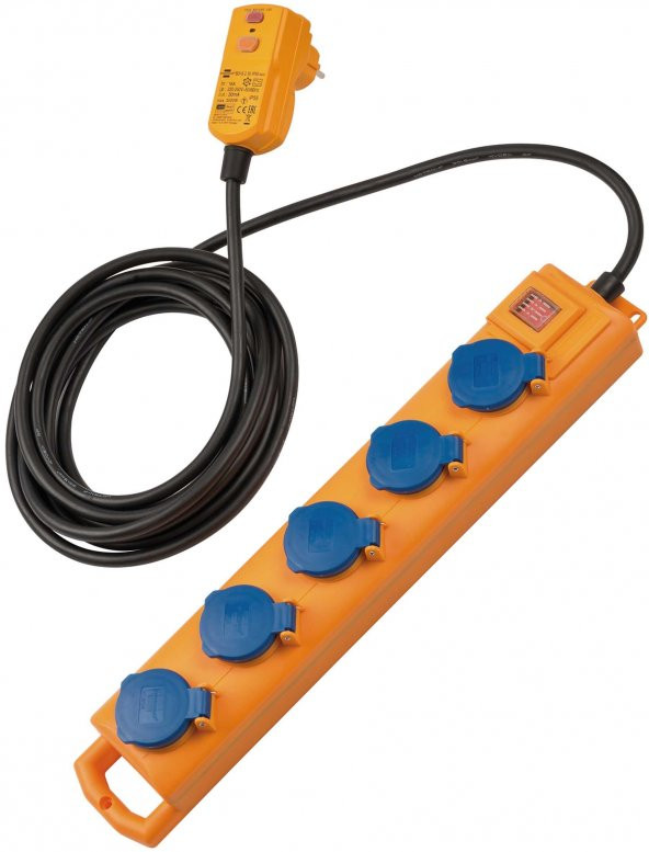 Brennenstuhl Super-Solid SL IP54 Lisanslı 5'li Uzatma Priz ürün görseli