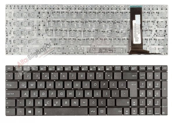 Asus N56VZ-S4257H,N56VZ-S4283H   Klavye Siyah Renk Tuş Takımı Q-Türkçe