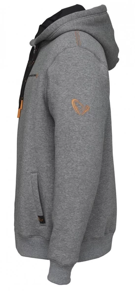 Savage Gear Classic Zip Hoodie Grey Melange - 7
