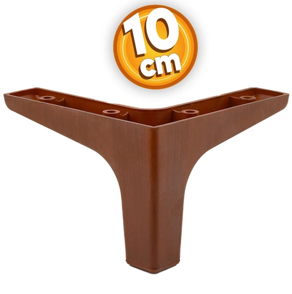 Sedef Lüks Mobilya Kanepe Sehpa Tv Ünitesi Koltuk Ayağı 10 Cm Ahşap Desenli Ayakları (4 ADET) - Resim 4