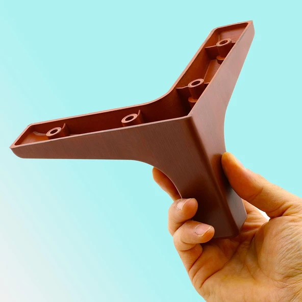 Sedef Lüks Mobilya Kanepe Sehpa Tv Ünitesi Koltuk Ayağı 10 Cm Ahşap Desenli Ayakları (4 ADET) - Resim 6