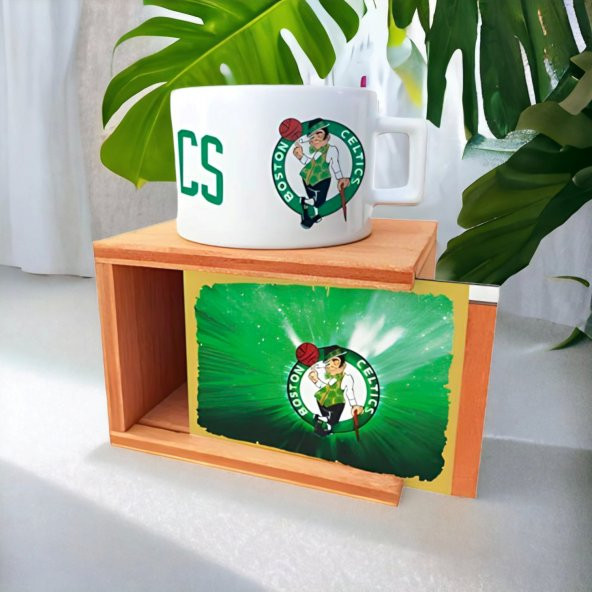 Boston Celtics Tasarımlı Kutulu Kupa