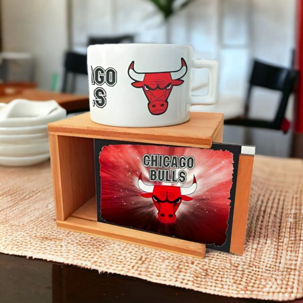 Chicago Bulls Tasarımlı Kutulu Kupa