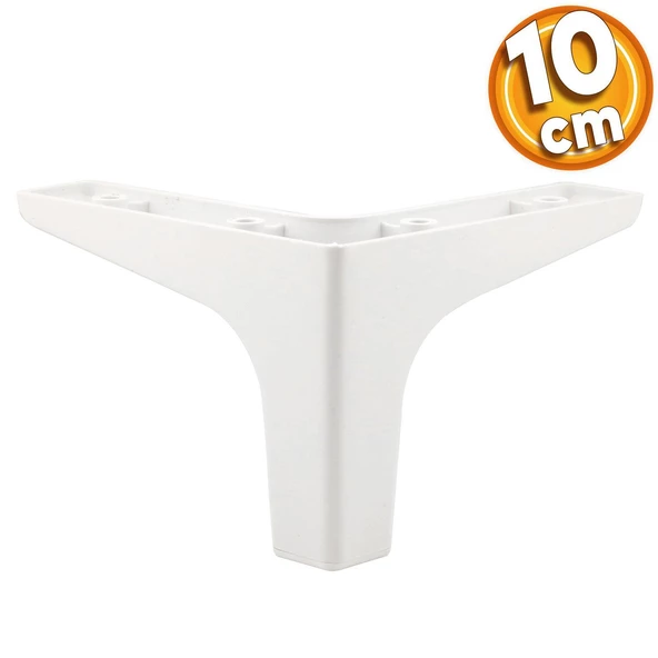 Sedef Lüks Mobilya Kanepe Sehpa Tv Ünitesi Koltuk Ayağı 10 Cm Beyaz Ayakları (4 ADET) - 2