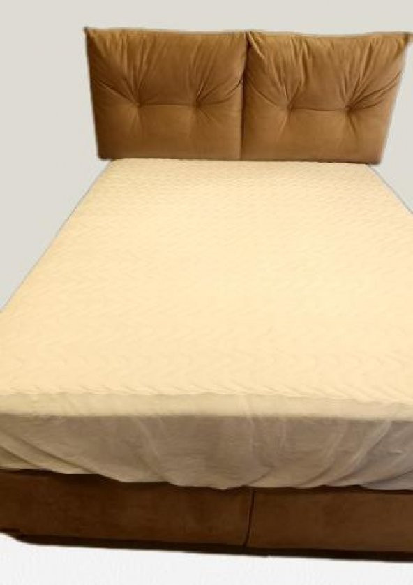 ALEZ Fitted 90177 Model Full Kenar Yatak koruyucu 120x200 Pamuk Beyaz El Yapım - 2