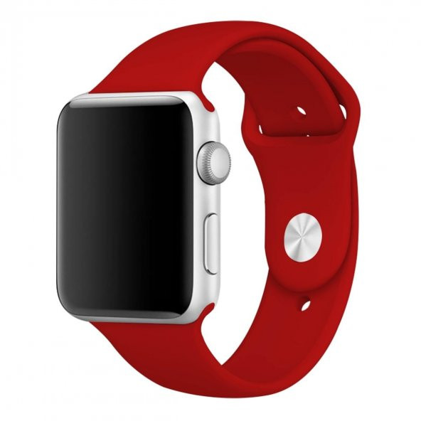 E2M CLASSIC SİLİKON APPLE WATCH KORDON 38-40-41MM KIRMIZI