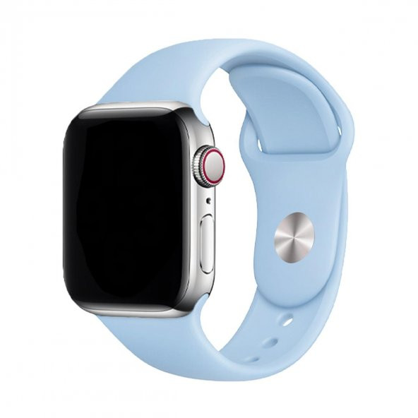 E2M CLASSIC SİLİKON APPLE WATCH KORDON 38-40-41MM AÇIK MAVİ