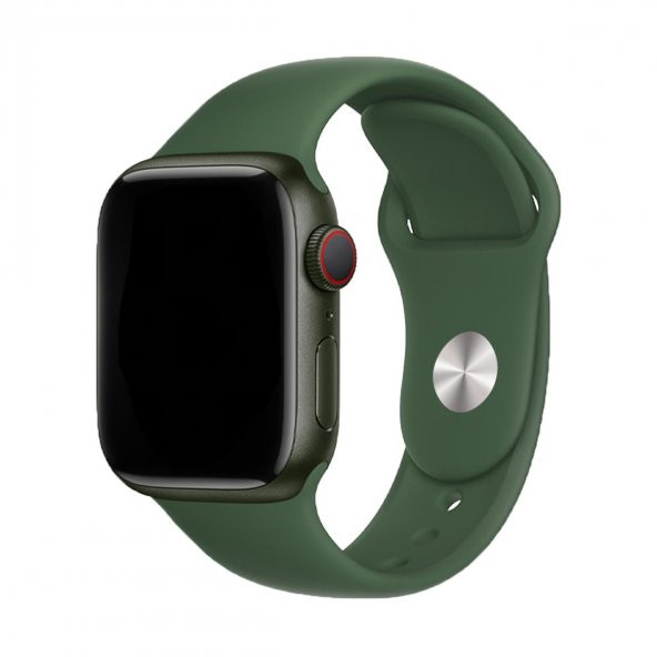 E2M CLASSIC SİLİKON APPLE WATCH KORDON 38-40-41MM KOYU YEŞİL