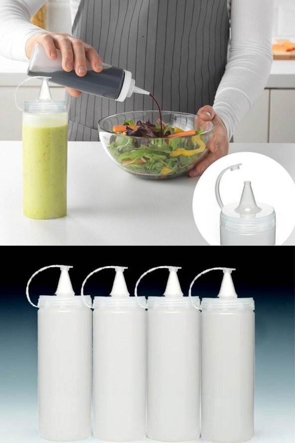 Masterchef Şeffaf Yağdanlık Sos Şisesi 700 Ml