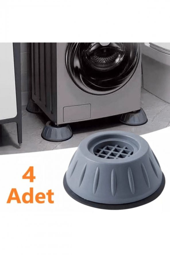 Beyaz Eşya Altlığı Ayağı 4 Adet Çamaşır Makinası Buzdolabı Yükseltici Titreşim Önleyici - 3