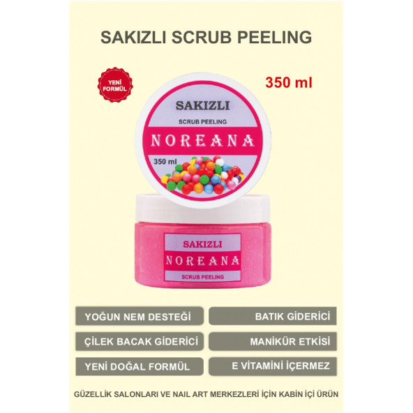 Noreana 350ml Sakızlı Scrub Peeling