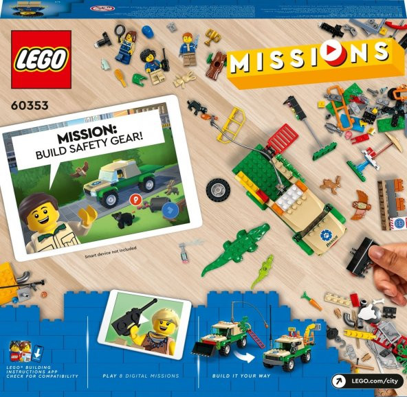 LEGO® City Vahşi Hayvan Kurtarma Görevleri 60353 - 6 Yaş ve Üzeri Çocuklar Için Interaktif, Dijital - 4