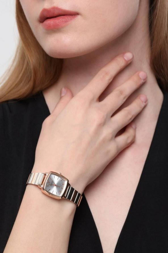 Fiona Rose-Gümüş Kordon Kadın Kol Saati - 5