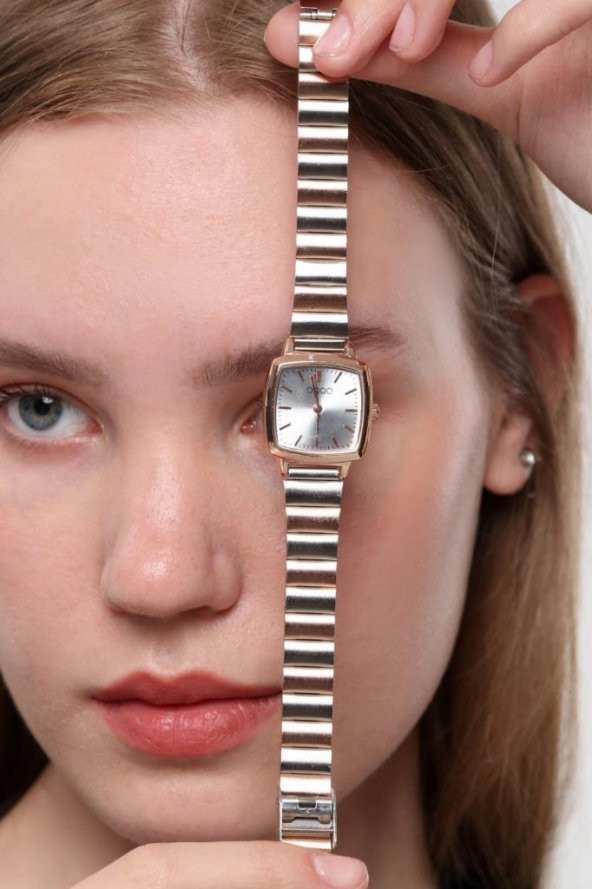 Fiona Rose-Gümüş Kordon Kadın Kol Saati - 9