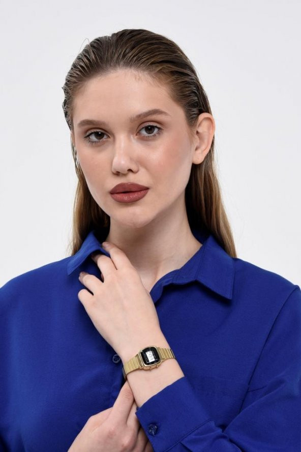 Carmilla Gold Metal Kordon Kadın Kol Saati - Resim 2