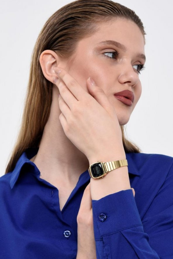 Carmilla Gold Metal Kordon Kadın Kol Saati - Resim 5