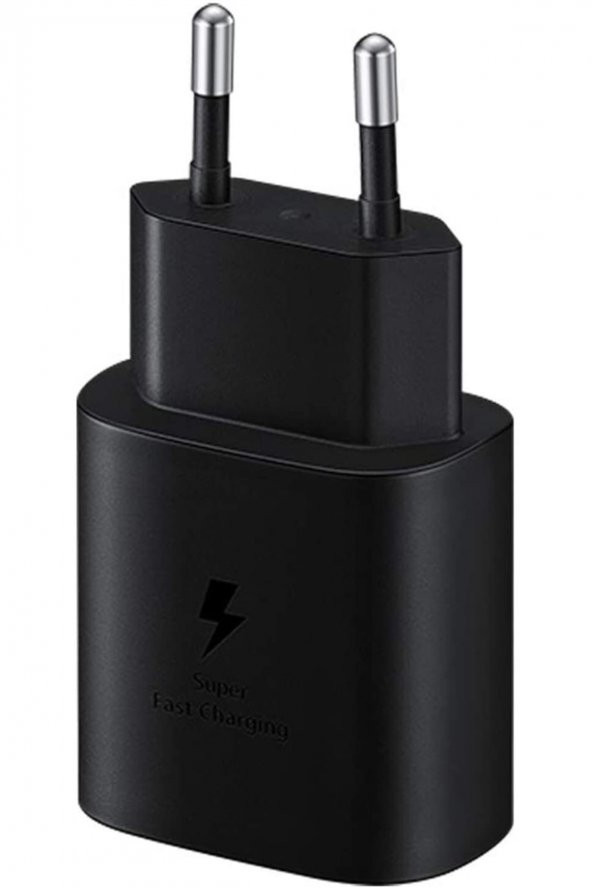Samsung Galaxy A54 Ve A34 Usb-c 25w Hızlı Şarj Adaptörü Siyah ( Türkiye Garantili
