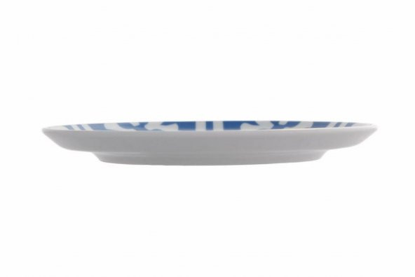 Porland Morocco Desen2 Mavi Düz Tabak 17 cm 04A+P021449 - 3