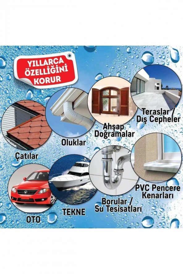 Leak Fix Beyaz Su Yalıtım Spreyi Su Sızdırmaz Geçirmez Sprey Kauçuk Kaplama Sızıntı Durdurur 396 Gr - 2