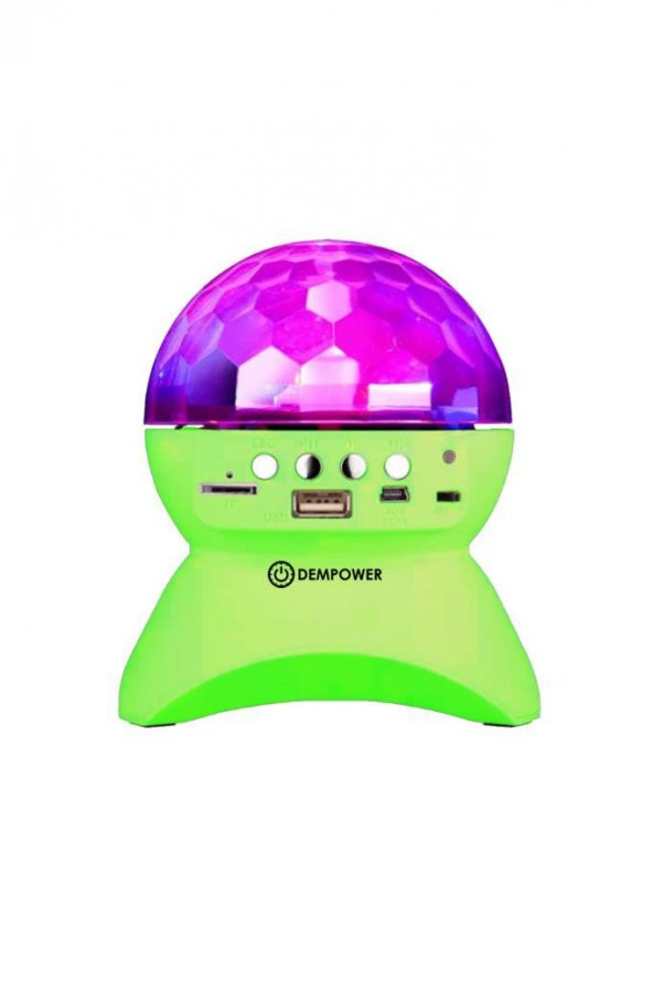 (KIRILABİLİR) Tavan Işık Yansıtmalı Bluetooth Özellikli Disco Topu Mp3 Çalar Starmaster Yeşil Renk - 4