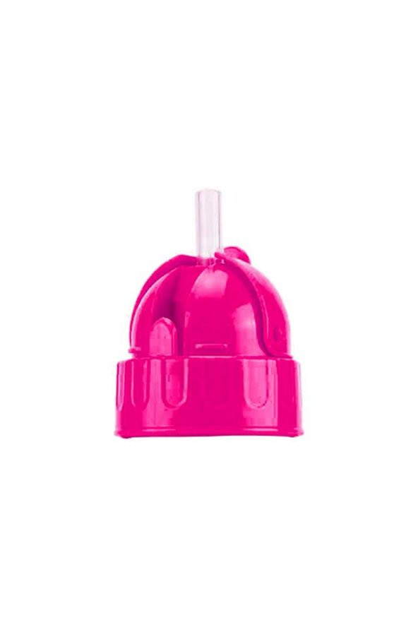 Matara 500 ml Pembe 1 Adet Plastik Su Matarası 500 cc Pipetli Suluk Okul Suluğu - 3