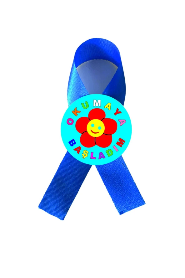 yıldızkurdelaankara Fiyonk Saten Kurdela Okuyorum Yazıyorum Arkası Iğneli 10 Adet ürün görseli